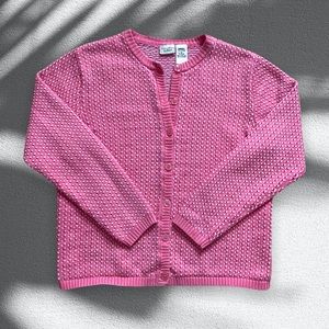 RETRO L.L. Bean Pink Button Down 100% Cotton Cardigan